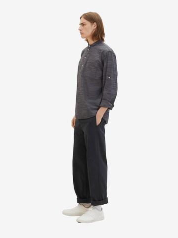 TOM TAILOR DENIM Comfort Fit Hemd in Grau