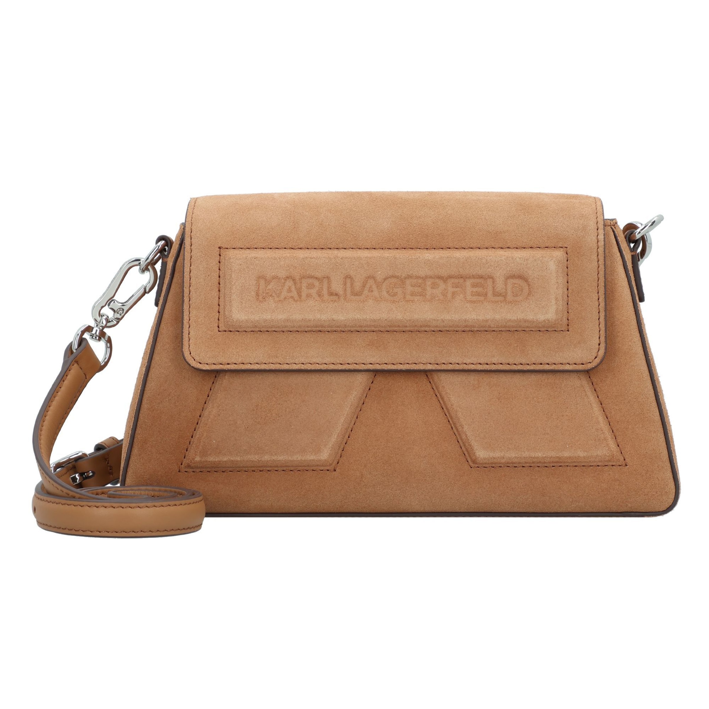 Karl Lagerfeld Crossbody bag 'Behind the Seams' in Brown: front