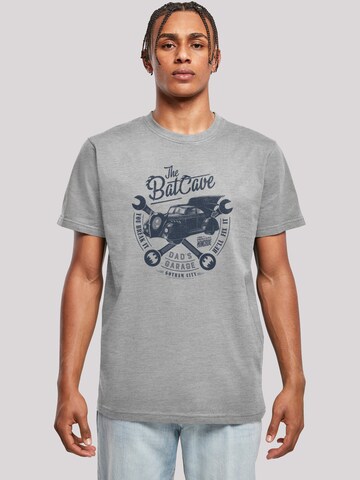 F4NT4STIC Shirt 'DC Comics Batman Dad's Garage' in Grey: front