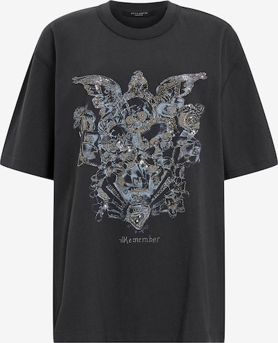 AllSaints Koszulka 'COVENANT' w kolorze szary / czarny / srebrnym, Podgląd produktu