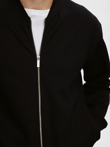 SELECTED HOMME Sweatjacke 'MACK' in Schwarz