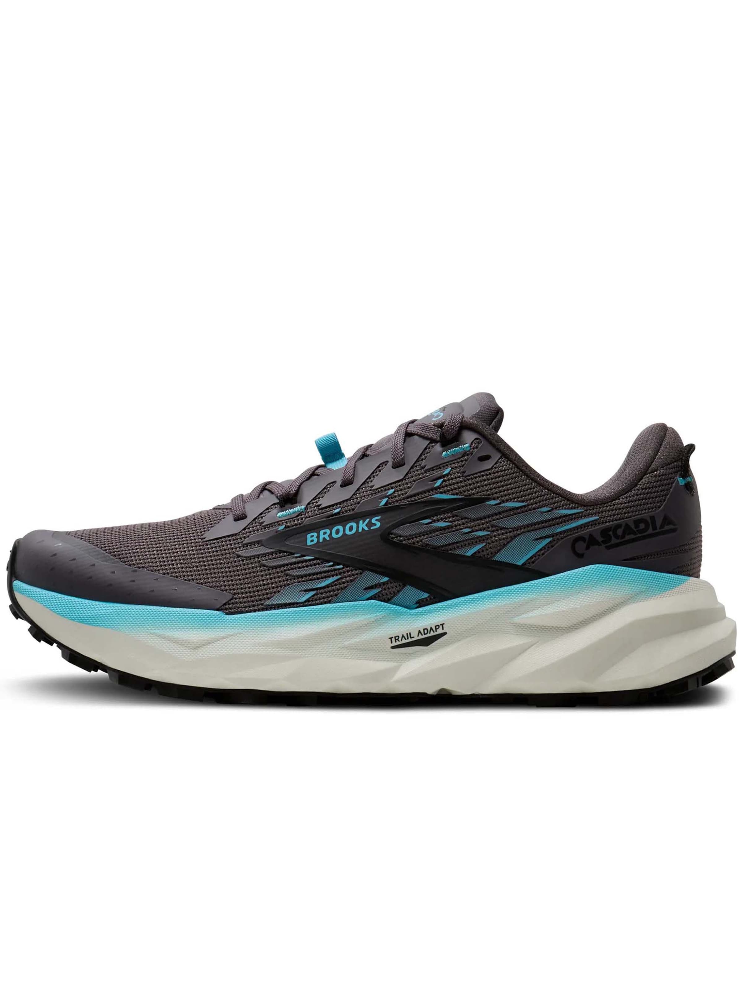 BROOKS Loopschoen 'CASCADIA 19' in Grijs: voorkant