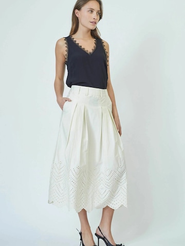 Jupe ' Poppy' co'couture en beige