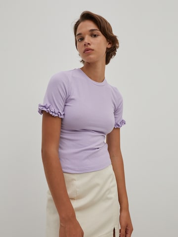 T-shirt 'Peppi' EDITED en violet : devant