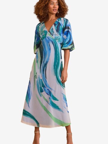 Abito di love & roses in blu: frontale