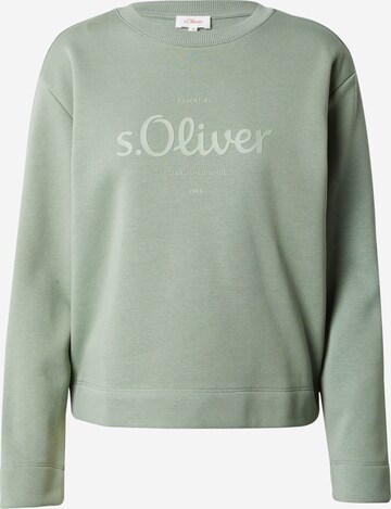 s.Oliver Sweatshirt in Grün: predná strana