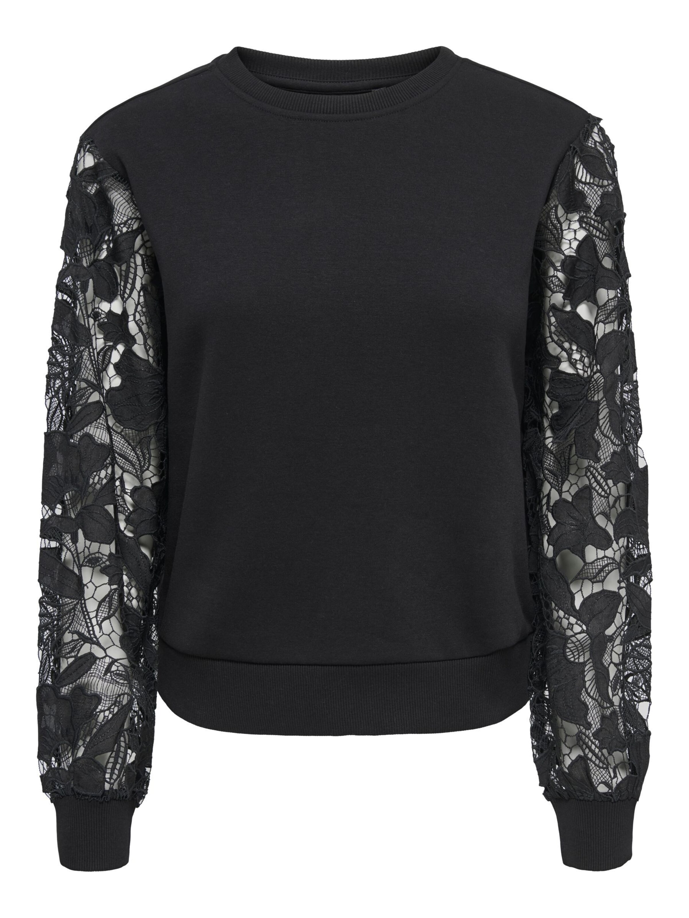 ONLY Sweatshirt in Black: front