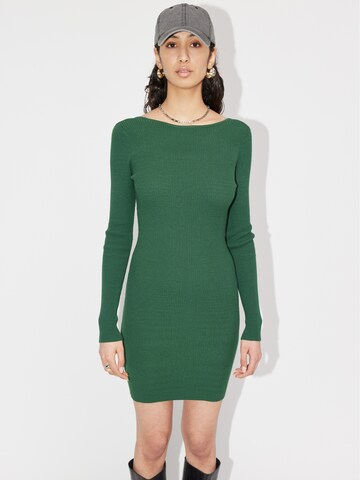 LeGer by Lena Gercke Knitted dress 'Madlen' in Green: front