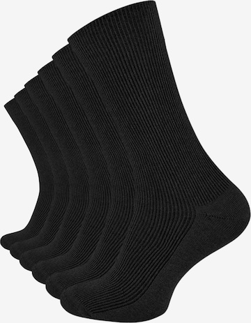 Chaussettes Clark Crown en noir : devant