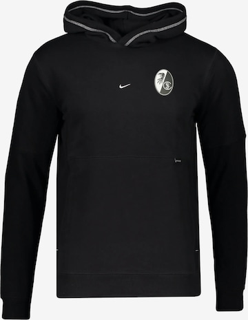 NIKE Athletic Sweatshirt in Black: front