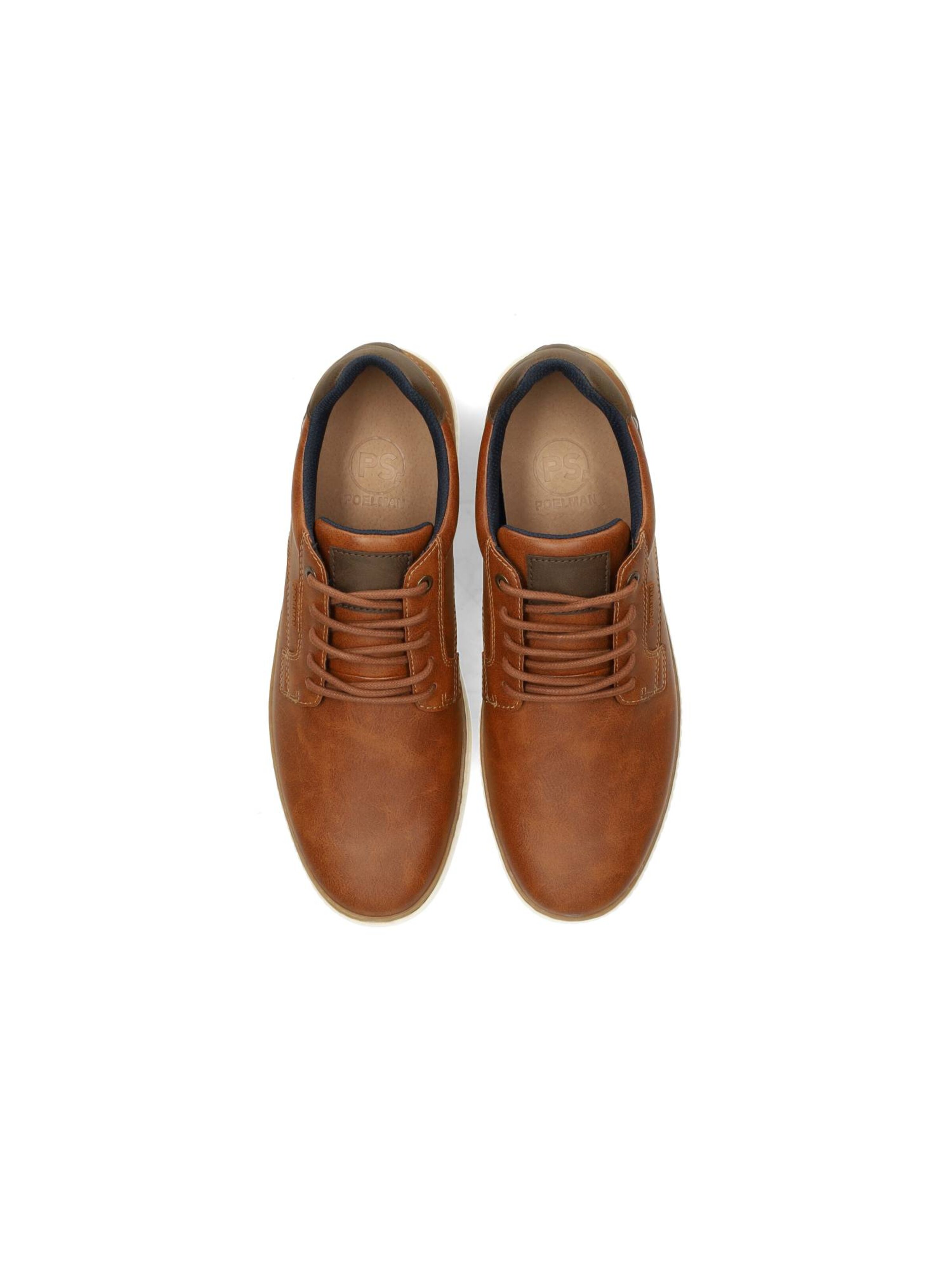 PS Poelman Platform trainers in Brown