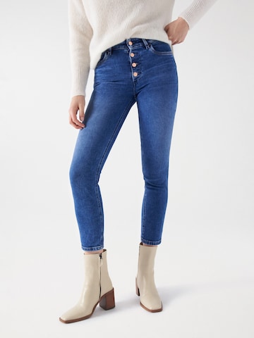 Salsa Jeans Slimfit Jeans in Blauw: voorkant