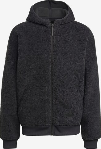 ADIDAS SPORTSWEAR Athletic fleece jacket 'Polar Fleece ' in Grey: front