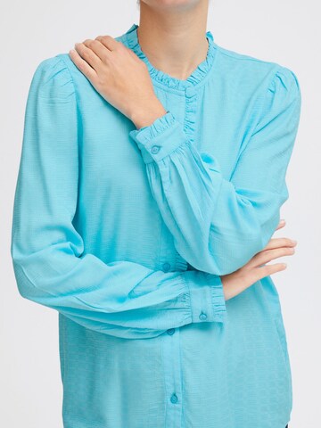 ICHI - Blusa 'Gemano' en azul