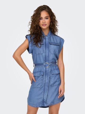 ONLY Shirt Dress 'Franco' in Blue: front