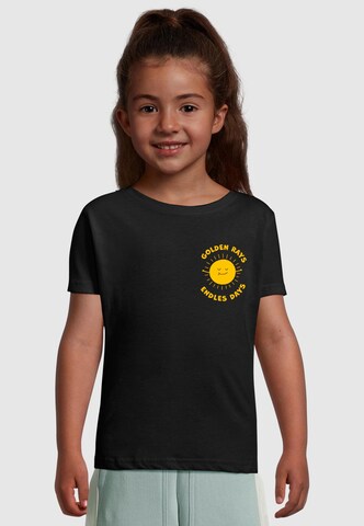 Merchcode Shirt 'Golden Rays' in Black: front