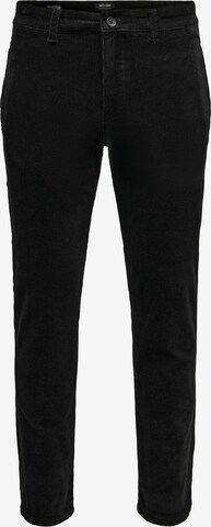 Only & Sons Pants 'Avi' in Black: front