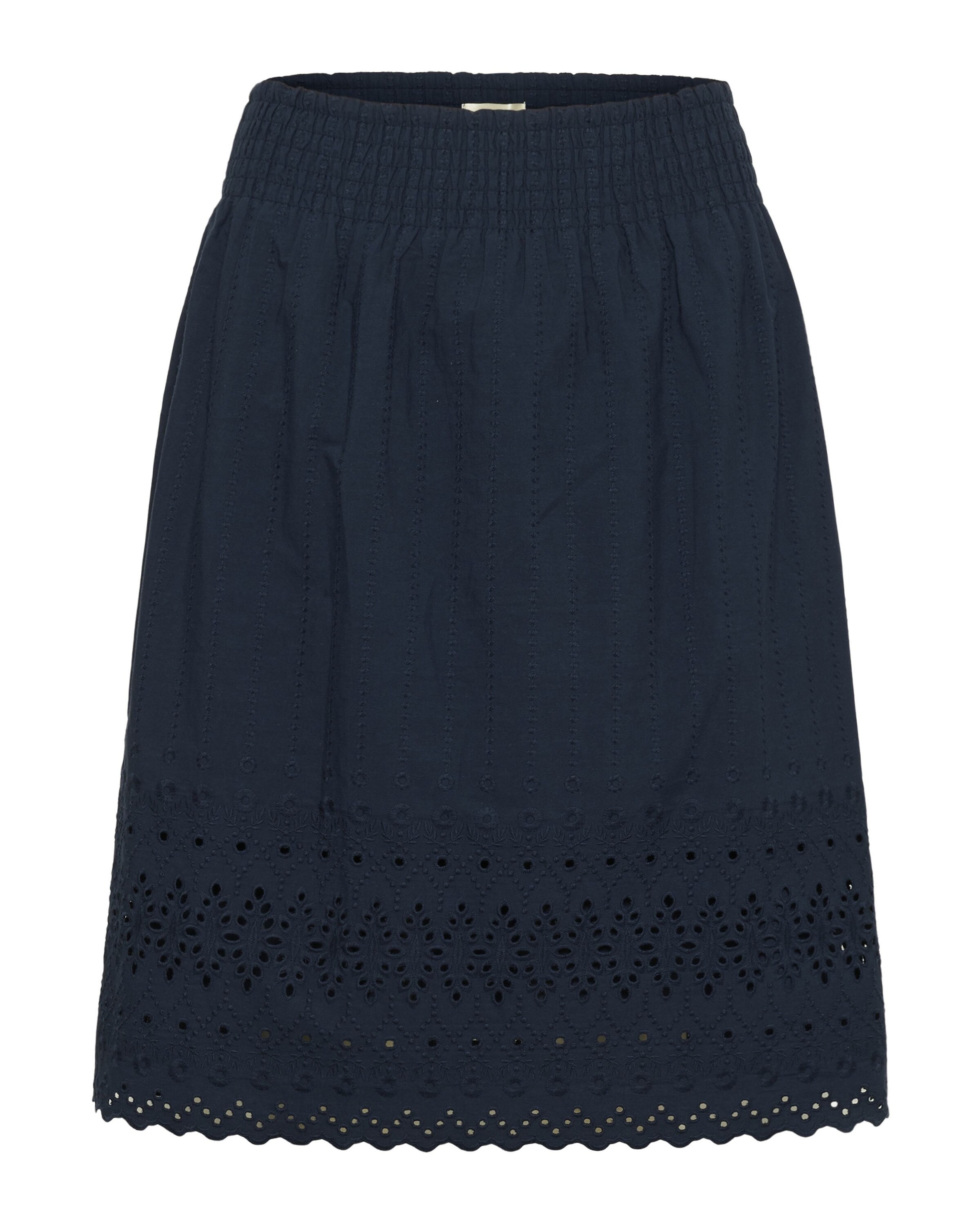 Cream Rok 'Jana' in de kleur Navy, Productweergave