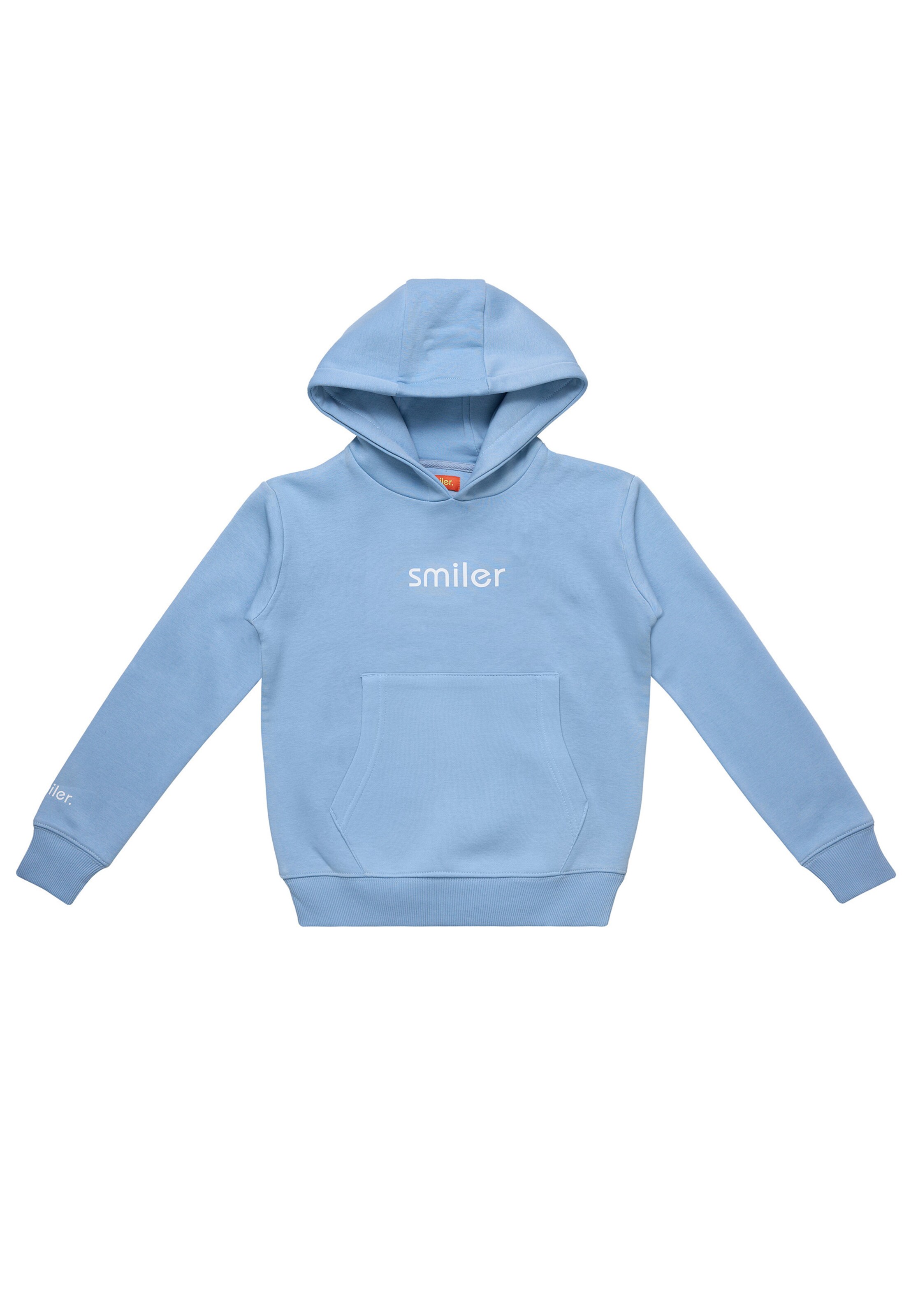 smiler. Sweatshirt 'Happy' in Blauw: voorkant