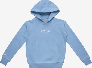 smiler. Sweatshirt 'Happy' in Blue: front