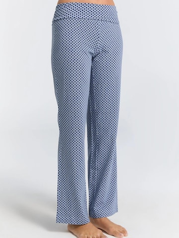 Leela COTTON Wide leg Pants 'Damen Bio-Baumwoll Komforthose' in Blue