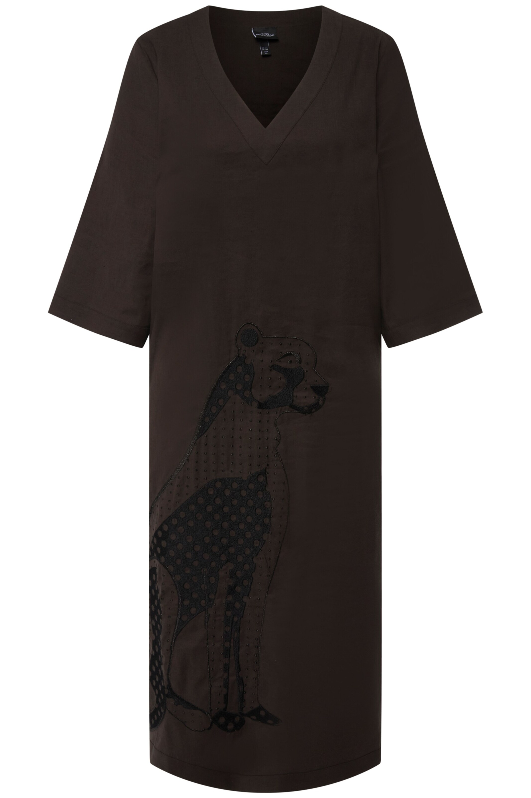 Ulla Popken Kleid in Braun: Vorderseite