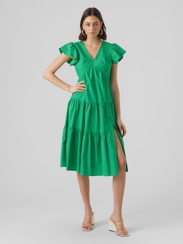 VERO MODA - Vestido 'Jarlotte' en verde: frente