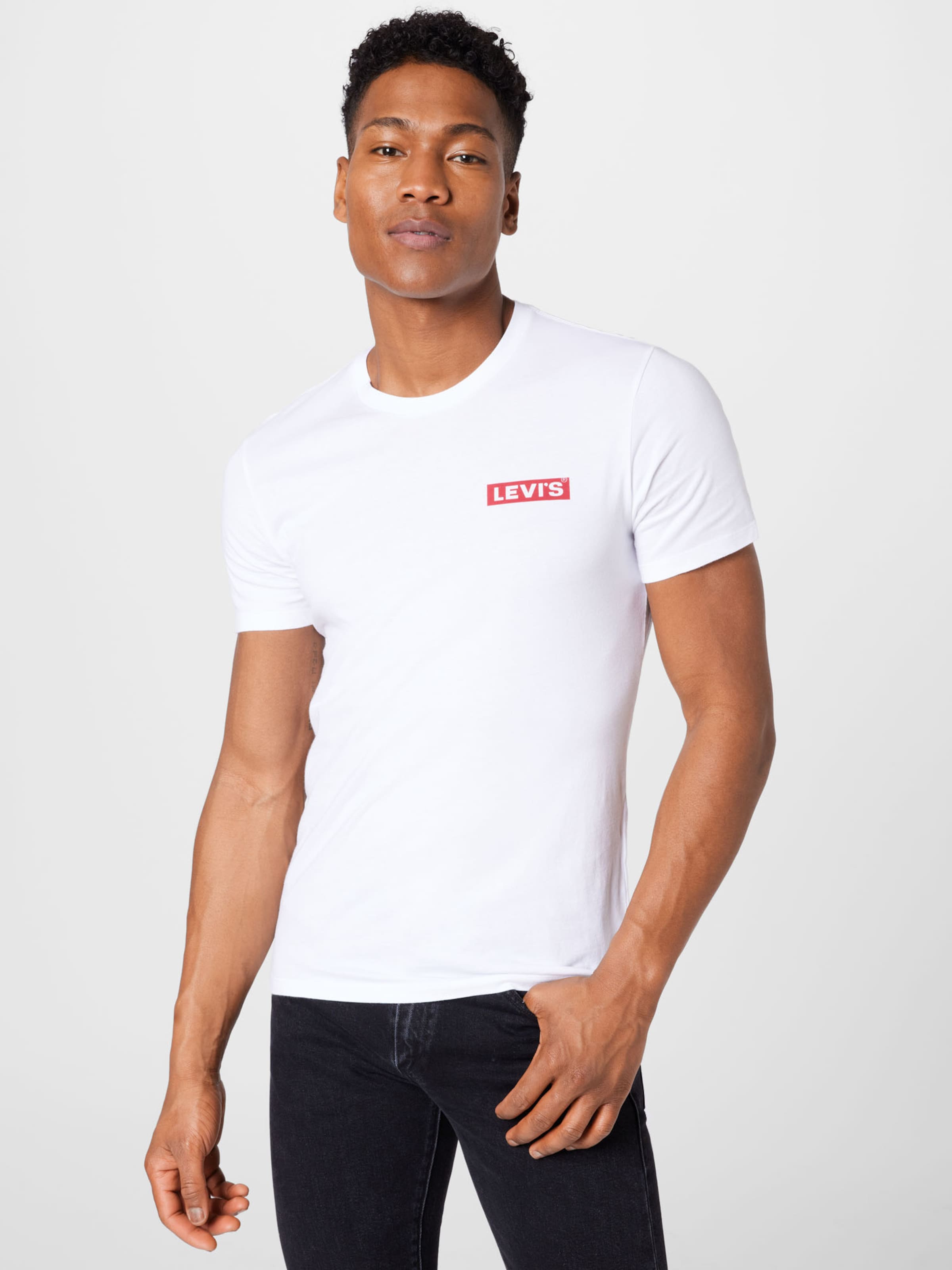 LEVI S Shirt 2Pk Crewneck Graphic in Navy Wit ABOUT YOU