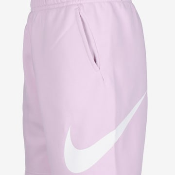 Nike Sportswear Štandardný strih Nohavice 'Club' - fialová