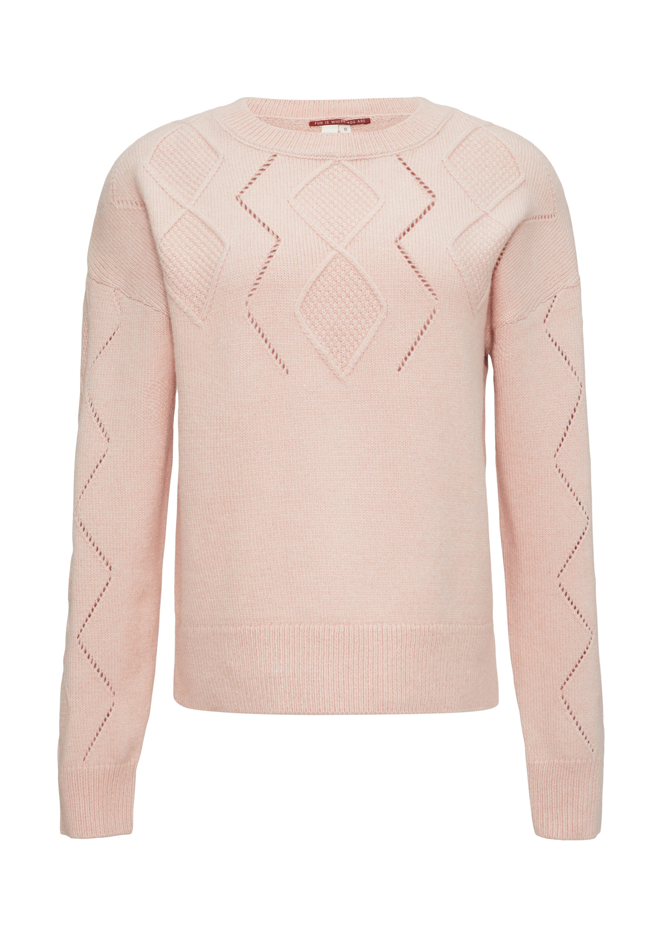 Pull-over QS en rose : devant