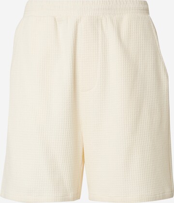 ABOJ ADEJ Loose fit Trousers 'Beylul' in White: front