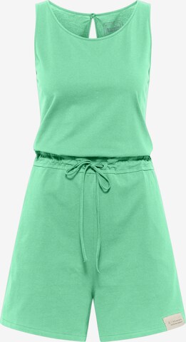 SOMWR Jumpsuit 'PROPAGATE' in Groen: voorkant