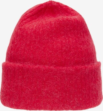 SELECTED FEMME Beanie in Red: front