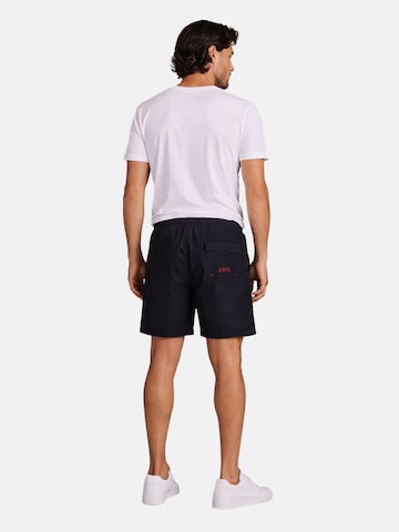U.S. POLO ASSN. Regular Badeshorts in Schwarz