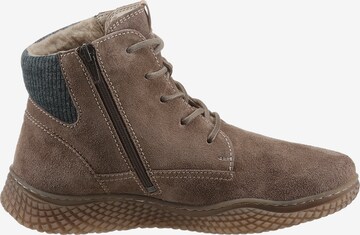 JOSEF SEIBEL Lace-Up Ankle Boots 'Amelie' in Brown