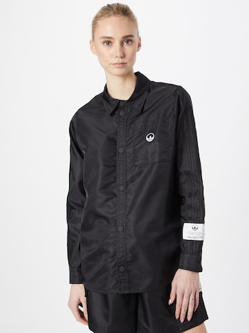 ADIDAS ORIGINALS Bluse 'Nylon' in Schwarz: predná strana