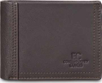Portamonete di Coveri Collection in marrone: frontale