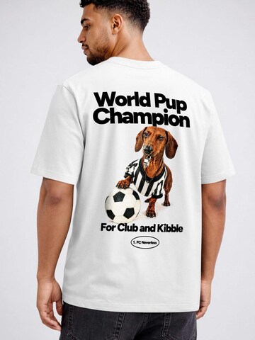 Neverless Shirt 'Soccer Dackel'‌‌‌‌‌‌‌‌‌‌ in Weiß