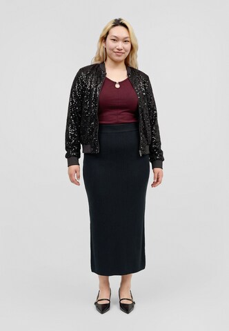 Persona by Marina Rinaldi Overgangsjakke 'PANINO' i sort: forside