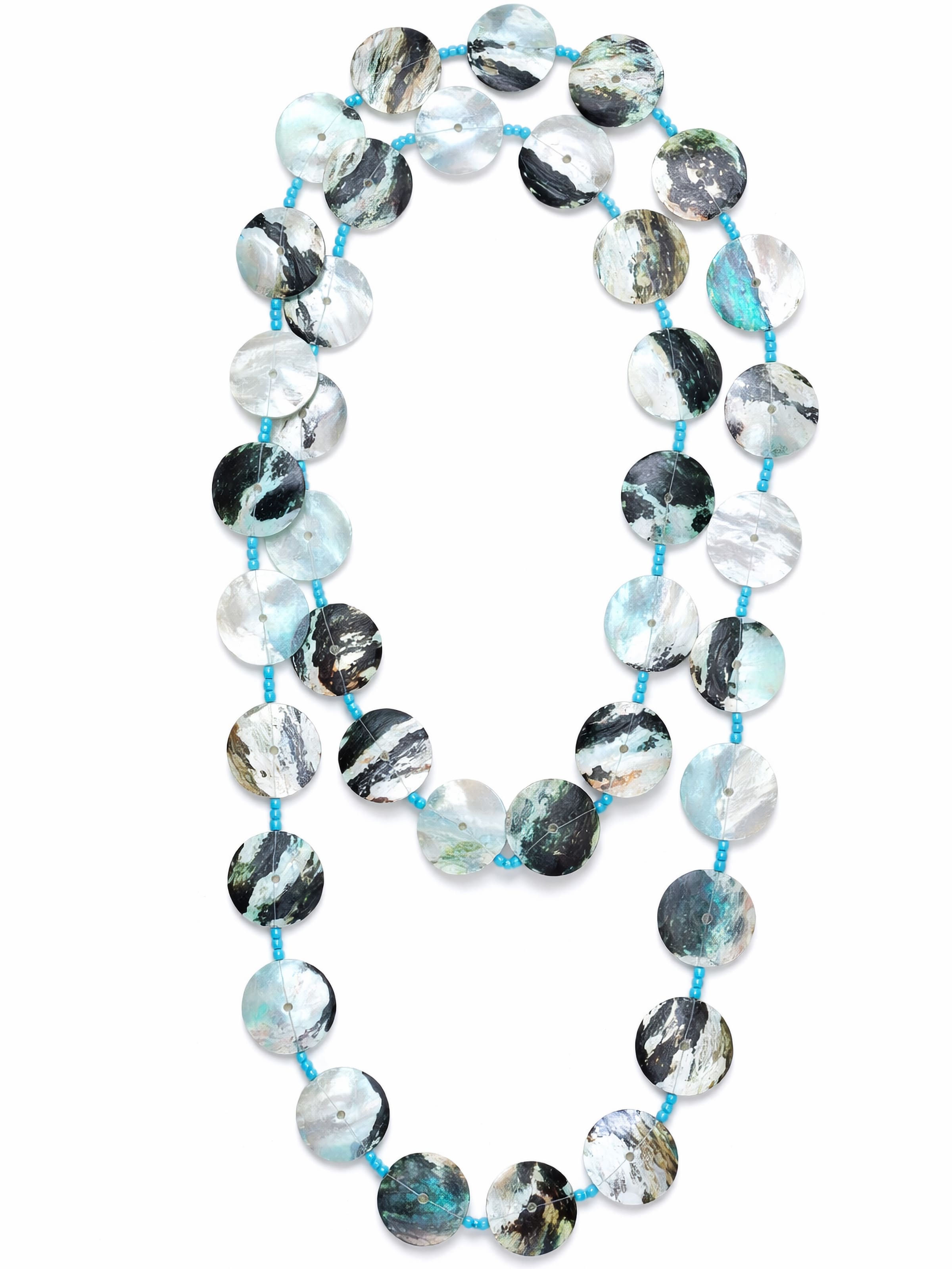 COLLEZIONE ALESSANDRO Kette 'Nizza'‌‌‌ in blau, Produktansicht