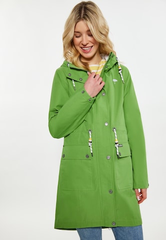 Manteau fonctionnel Schmuddelwedda en vert : devant