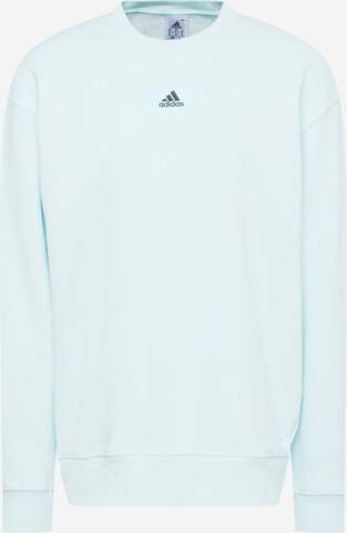 ADIDAS SPORTSWEAR Athletic Sweatshirt 'Essentials Feelvivid  Fleece Drop Shoulder' in Blue: front