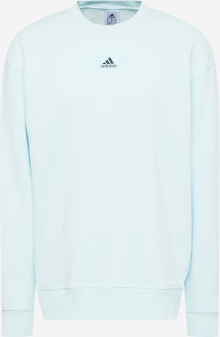 ADIDAS SPORTSWEAR Sportovní mikina 'Essentials Feelvivid  Fleece Drop Shoulder' – modrá: přední strana