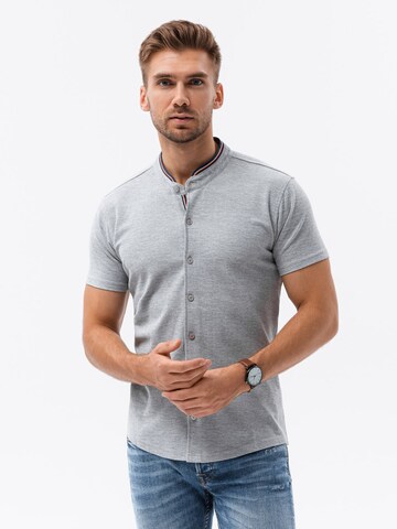 Coupe slim Chemise 'K543' Ombre en gris : devant