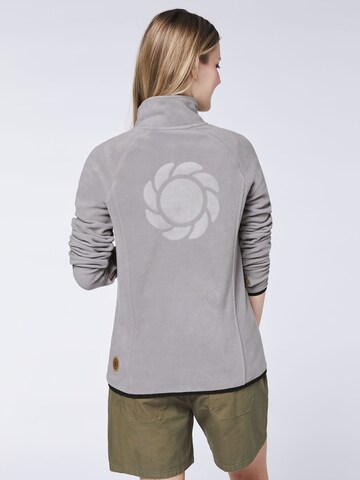 Gardena Fleecejacke in Grau: Vorderseite