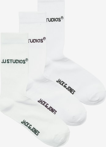 JACK & JONES Ponožky 'JACSOHO' - Biela: predná strana