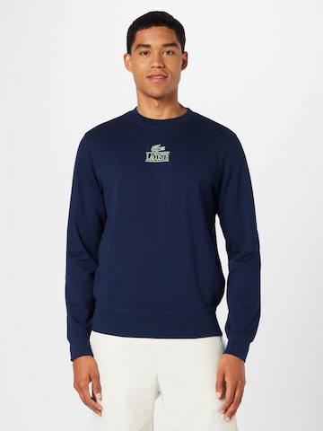 Sweat-shirt LACOSTE en bleu : devant