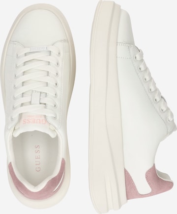 Sneaker low 'ELBINA' de la GUESS pe alb