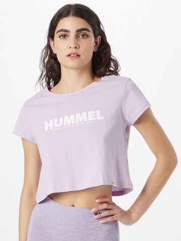 Hummel Функциональная футболка в Лиловый: спереди