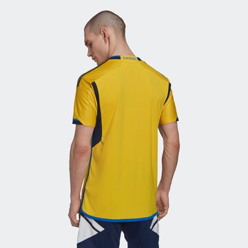 ADIDAS PERFORMANCE - Camisola de futebol 'Sweden 22 Home' em amarelo